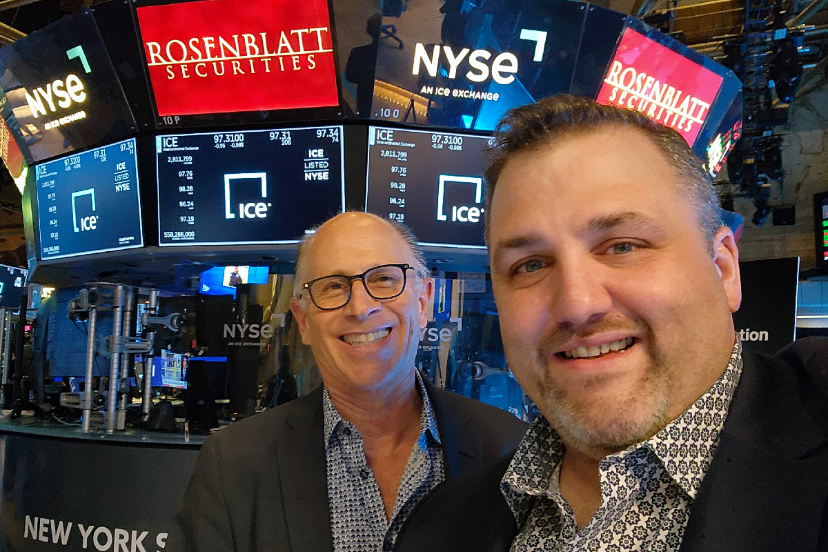 Sky Equity on the floor of the New York Stock Exchange aligning new capital partners
